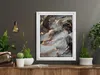 Rám na obrázky MG Design, bílý, 40 x 50 cm – vyrobený z Náhled obrázku produktu 3