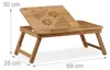 Relaxdays Höhenverstellbarer Laptoptisch fürs Bett, Bambus Produktbild-Vorschau 4