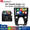 Carplay 10" Autoradio Für Toyota Aygo II Citroen C1 Peugeot Produktbild-Vorschau 1