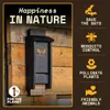 Casetta per pipistrelli in cedro nero a camera singola – Anteprima dell’immagine prodotto 3