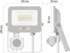 LED reflektor GLARO s pohybovým čidlem, 20 W, bílý, IP54, 2000 lm, neutrální bílá Náhľad obrázku produktu
