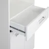 A close-up view of an open drawer on a white cabinet. Podgląd zdjęcia produktu