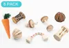 Zwergkaninchen kaut Spielzeug,Kleintier Karotte Produktbild-Vorschau 1