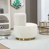 MODFU Drehstuhl,Moderner 360-Grad-Drehstuhl, Runder Produktbild-Vorschau 2