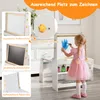 COSTWAY Kindertisch, Kindersitzgruppe mit Stuhl, Staffelei, Produktbild-Vorschau 4