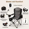 COSTWAY Campingstoel, opvouwbaar, XXL, draagvermogen 200 Productafbeelding-voorbeeld 5