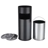 Cendrier sur pied 30 L avec cendrier Noir 60,5 x 24,5 cm Voir les images du produit 4