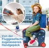 COSTWAY 2-dielny detský kufor + batoh, 12"+18" detský vozík Náhľad obrázku produktu 2