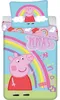 Juego de sábanas Peppa Pig, diseño arcoíris Vista previa de la imagen del producto 1