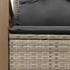 The Living Store Gartensofa 2-Sitzer mit Kissen Grau Poly Produktbild-Vorschau 10