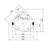Whirlpool Milano 152x152cm Black Produktbild-Vorschau 4