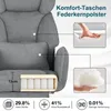 HOFFREE Ergonomiczne krzesło biurowe z kółkami, szerokie Podgląd zdjęcia produktu 7
