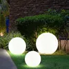 3er Set LED Außen Solarleuchten, Kugel weiß, 15 und 20 cm Produktbild-Vorschau 2
