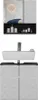 Badmöbel-Set Vicco Edge Schwarz 2 Teile, Model 40563 Produktbild-Vorschau 1
