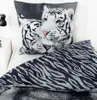Súprava posteľnej bielizne biely tiger 135 x 200 cm 80 x 80 Náhľad obrázku produktu 3