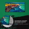 Wandbild Leinwand Bilder mit Uhr 60x30 Klippen und Ozean Produktbild-Vorschau 5