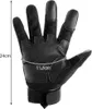 A black tactical glove with measurement indicators. Produktbild-Vorschau