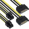 SATA-Stromkabel, SATA 15-Pin auf 6-Pin PCI Produktbild-Vorschau 2