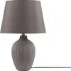 BELIANI Stolní lampa hnědá keramická 52 cm látkové stínidlo Náhled obrázku produktu 4