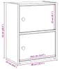 vidaXL Regál na knihy smoke oak 40x24x52 cm materiál na Náhľad obrázku produktu 8