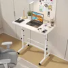 Laptoptisch Bürotisch mit Rollen Computertisch 80x40cm Produktbild-Vorschau 4
