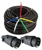 Anhängerkabelset | 7-adrig | 7x1mm² | 2x Stecker | 10 Meter Produktbild-Vorschau 1
