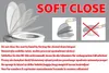 An illustration showing how to use a soft-close toilet seat, with text in multiple languages. Anteprima dell’immagine prodotto