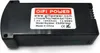 A black lithium polymer battery with a white label containing product information. Náhled obrázku produktu