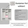 Schwebetürenschrank MARIKA 180 cm – Kleiderschrank mit 1 Produktbild-Vorschau 6