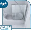 SPENCER Duschwand 100x150 Chrom - Sicherheitsglas Produktbild-Vorschau 8