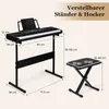 COSTWAY 61-Tasten-Keyboard, elektrisches Keyboard-Set mit Produktbild-Vorschau 3