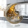 Weihnachtsbaum Tischdeko Mondhaus Acryl Schild Plakette 2D Produktbild-Vorschau 4
