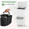 36-Liter-Mülleimer mit 2 herausnehmbaren Behältern und Produktbild-Vorschau 2