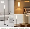 Collage of a floor lamp in different room settings: living room, bedroom, and study. Náhľad obrázku produktu