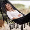 Outtec® Hängematte - 200x150 cm, bis 200kg - Boho Baumwoll Produktbild-Vorschau 4