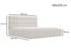 GRAINGOLD Polsterbett 180x200 Twist - Bouclé-Stoff - Produktbild-Vorschau 6