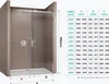 doporro Porte de Douche Transparent pour Niche 110cm Paroi Voir les images du produit 7