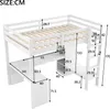 Merax Etagenbett Hochbett 140x200 cm, mit Regalen, Produktbild-Vorschau 5