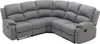 Ecksofa mit Relaxfunktion, gepolstert, hellgrau - RIETI Produktbild-Vorschau 5