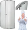 Invena | Duschkabine Marbella - 180 x 90 x 90 Cm - Halbrund Produktbild-Vorschau 1