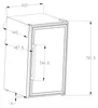 Cozze® Kühlschrank Elements 63 l, für Außenküche, 45 x 43 x Produktbild-Vorschau 4