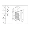 5five Simply Smart | Mobile da bagno Sicela bambù marrone Anteprima dell’immagine prodotto 11