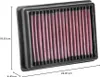 Filtro aria K&N per Triumph Speed Twin Thruxton EFI / R Anteprima dell’immagine prodotto 7