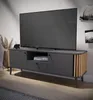 TV-Lowboard "Pretty" in grau und Artisan Eiche mit Lamellen Produktbild-Vorschau 5