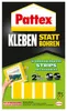 Pattex Montage Klebe Strips wieder ablösbar gelb 10 Strips Produktbild-Vorschau 2