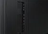 Close-up view of the ports on the back of a Samsung Smart Signage display. Náhľad obrázku produktu