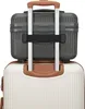 A close-up view of two stacked travel cases, a smaller gray one on top of a larger white one, with brown handles. Anteprima dell’immagine prodotto