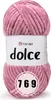 A ball of pink yarn with a label. Produktbild-Vorschau