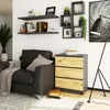 Commode K60 élégante avec trois tiroirs en noir graphite et Voir les images du produit 3