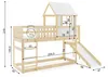 Interbeds Hochbett 200x90cm mit Rutsche Etagenbett Produktbild-Vorschau 7